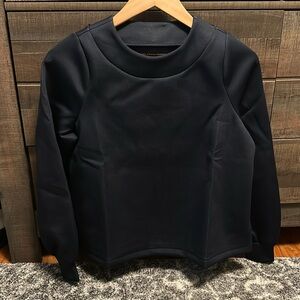 Crush it bow sweatshirt - navy neoprene - M. Stella & Dot NWT